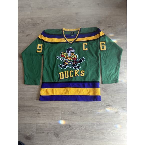 Men’s Adult D-5 Mighty Ducks Hockey Jersey #96 Charlie Conway Size Medium - Picture 1 of 9